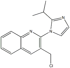 3-(chloromethyl)-2-[2-(propan-2-yl)-1H-imidazol-1-yl]quinoline