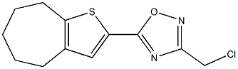 3-(chloromethyl)-5-{4H,5H,6H,7H,8H-cyclohepta[b]thiophen-2-yl}-1,2,4-oxadiazole Structure