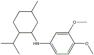 3,4-dimethoxy-N-[5-methyl-2-(propan-2-yl)cyclohexyl]aniline