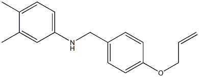 3,4-dimethyl-N-{[4-(prop-2-en-1-yloxy)phenyl]methyl}aniline