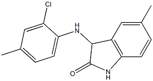 3-[(2-chloro-4-methylphenyl)amino]-5-methyl-2,3-dihydro-1H-indol-2-one