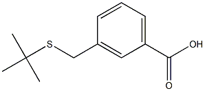 3-[(tert-butylsulfanyl)methyl]benzoic acid Structure