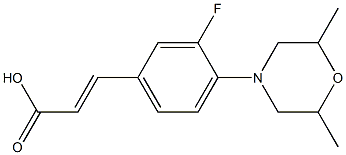 3-[4-(2,6-dimethylmorpholin-4-yl)-3-fluorophenyl]prop-2-enoic acid