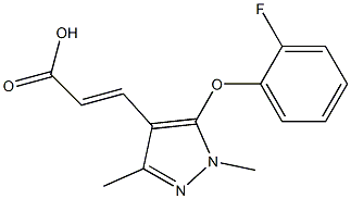 3-[5-(2-fluorophenoxy)-1,3-dimethyl-1H-pyrazol-4-yl]prop-2-enoic acid
