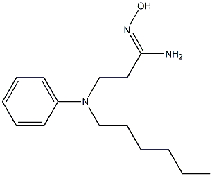 3-[hexyl(phenyl)amino]-N'-hydroxypropanimidamide