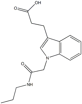 3-{1-[(propylcarbamoyl)methyl]-1H-indol-3-yl}propanoic acid