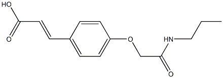 3-{4-[(propylcarbamoyl)methoxy]phenyl}prop-2-enoic acid