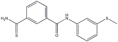 3-carbamothioyl-N-[3-(methylsulfanyl)phenyl]benzamide 结构式