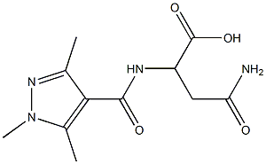 3-carbamoyl-2-[(1,3,5-trimethyl-1H-pyrazol-4-yl)formamido]propanoic acid|
