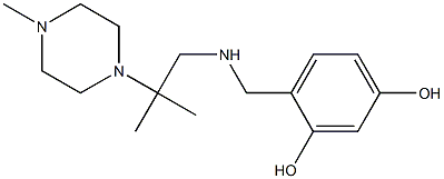 4-({[2-methyl-2-(4-methylpiperazin-1-yl)propyl]amino}methyl)benzene-1,3-diol