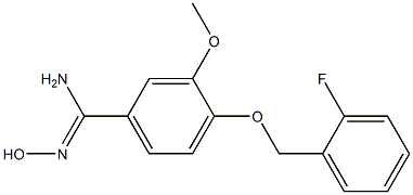 4-[(2-fluorobenzyl)oxy]-N'-hydroxy-3-methoxybenzenecarboximidamide