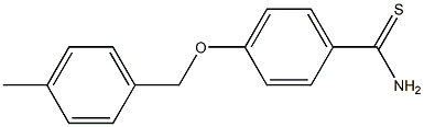 4-[(4-methylphenyl)methoxy]benzene-1-carbothioamide