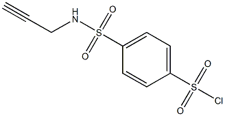4-[(prop-2-ynylamino)sulfonyl]benzenesulfonyl chloride Structure