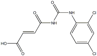 4-{[(2,4-dichlorophenyl)carbamoyl]amino}-4-oxobut-2-enoic acid Structure