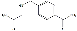 4-{[(carbamoylmethyl)amino]methyl}benzamide Struktur