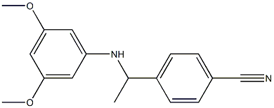 4-{1-[(3,5-dimethoxyphenyl)amino]ethyl}benzonitrile