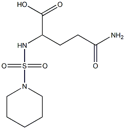 4-carbamoyl-2-[(piperidine-1-sulfonyl)amino]butanoic acid
