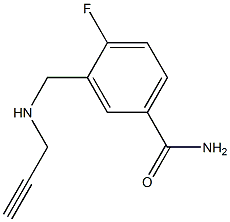 4-fluoro-3-[(prop-2-yn-1-ylamino)methyl]benzamide