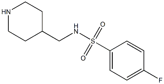 4-fluoro-N-(piperidin-4-ylmethyl)benzene-1-sulfonamide