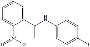 4-iodo-N-[1-(2-nitrophenyl)ethyl]aniline Structure
