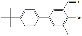 4'-tert-butyl-4-hydroxy-5-methoxy-1,1'-biphenyl-3-carbaldehyde