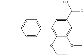 4'-tert-butyl-6-ethoxy-5-methoxy-1,1'-biphenyl-3-carboxylic acid Structure