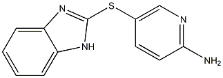 5-(1H-1,3-benzodiazol-2-ylsulfanyl)pyridin-2-amine 结构式