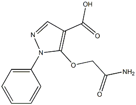 5-(carbamoylmethoxy)-1-phenyl-1H-pyrazole-4-carboxylic acid|