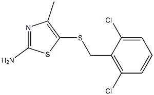 5-{[(2,6-dichlorophenyl)methyl]sulfanyl}-4-methyl-1,3-thiazol-2-amine
