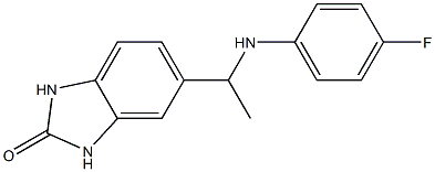 5-{1-[(4-fluorophenyl)amino]ethyl}-2,3-dihydro-1H-1,3-benzodiazol-2-one