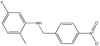 5-fluoro-2-methyl-N-[(4-nitrophenyl)methyl]aniline