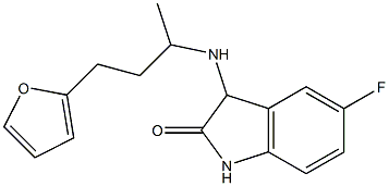 5-fluoro-3-{[4-(furan-2-yl)butan-2-yl]amino}-2,3-dihydro-1H-indol-2-one