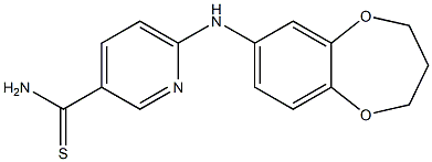 6-(3,4-dihydro-2H-1,5-benzodioxepin-7-ylamino)pyridine-3-carbothioamide