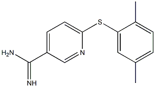 6-[(2,5-dimethylphenyl)sulfanyl]pyridine-3-carboximidamide