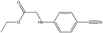 ethyl 2-[(4-cyanophenyl)amino]acetate Structure