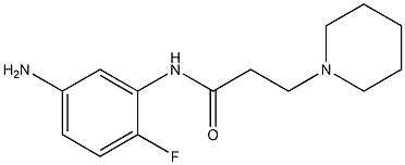 N-(5-amino-2-fluorophenyl)-3-piperidin-1-ylpropanamide