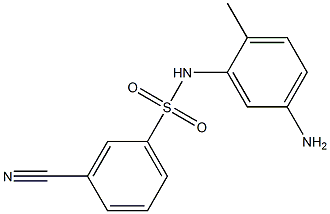 N-(5-amino-2-methylphenyl)-3-cyanobenzene-1-sulfonamide