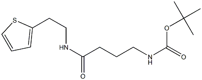 tert-butyl N-(3-{[2-(thiophen-2-yl)ethyl]carbamoyl}propyl)carbamate