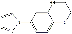 2H-1,4-Benzoxazine,  3,4-dihydro-6-(1H-pyrazol-1-yl)- Structure