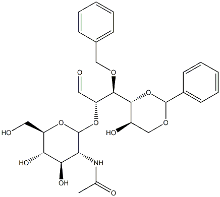 2-O-(2-Acetamido-2-deoxy--D-glucopyranosyl)-3-O-benzyl-4,6-O-benzylidene-D-mannose