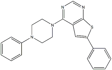 6-phenyl-4-(4-phenyl-1-piperazinyl)thieno[2,3-d]pyrimidine