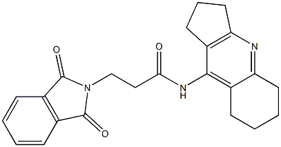 3-(1,3-dioxo-1,3-dihydro-2H-isoindol-2-yl)-N-(2,3,5,6,7,8-hexahydro-1H-cyclopenta[b]quinolin-9-yl)propanamide