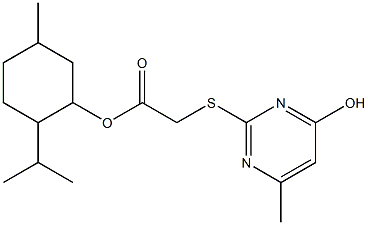 2-isopropyl-5-methylcyclohexyl [(4-hydroxy-6-methyl-2-pyrimidinyl)sulfanyl]acetate