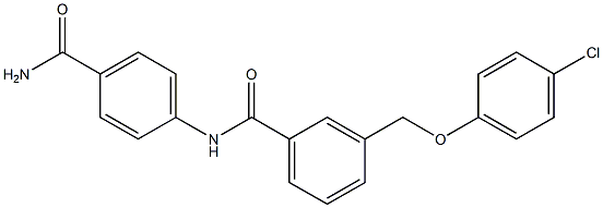 N-[4-(aminocarbonyl)phenyl]-3-[(4-chlorophenoxy)methyl]benzamide