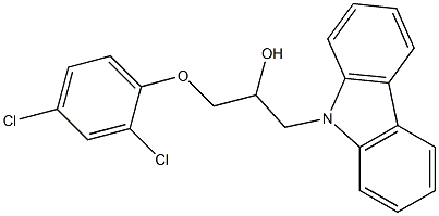 1-(9H-carbazol-9-yl)-3-(2,4-dichlorophenoxy)-2-propanol Structure