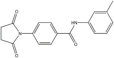 4-(2,5-dioxo-1-pyrrolidinyl)-N-(3-methylphenyl)benzamide