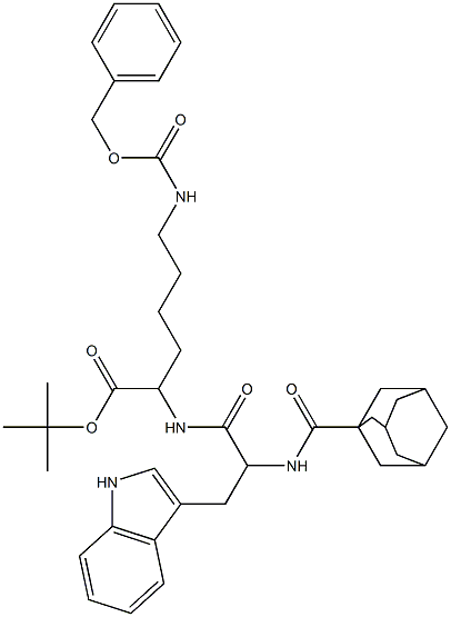 tert-butyl 2-{[2-[(1-adamantylcarbonyl)amino]-3-(1H-indol-3-yl)propanoyl]amino}-6-{[(benzyloxy)carbonyl]amino}hexanoate|