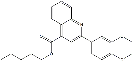 pentyl 2-(3,4-dimethoxyphenyl)-4-quinolinecarboxylate