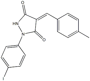 1-(4-iodophenyl)-4-(4-methylbenzylidene)-3,5-pyrazolidinedione