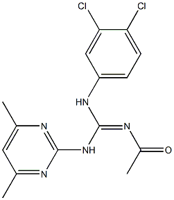 N''-acetyl-N-(3,4-dichlorophenyl)-N'-(4,6-dimethyl-2-pyrimidinyl)guanidine